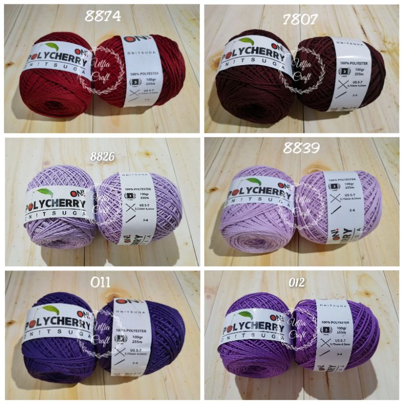 Katalog 2 Benang Rajut Polycherry Onitsuga