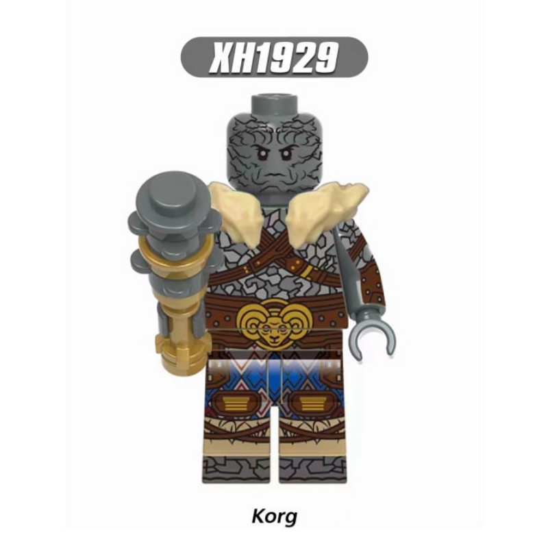 KORG X0339 Mainan Balok Bangunan Mini Figure Model Thor Janester Valkyrie Marvel Love and Thunder Untuk Hadiah