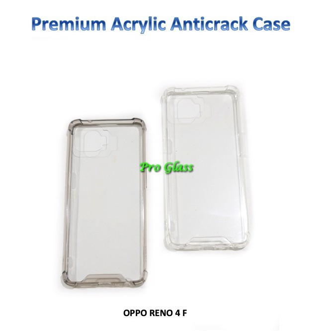 OPPO RENO 4F Anticrack / Anti Crack / ACRYLIC Case Silicone Premium