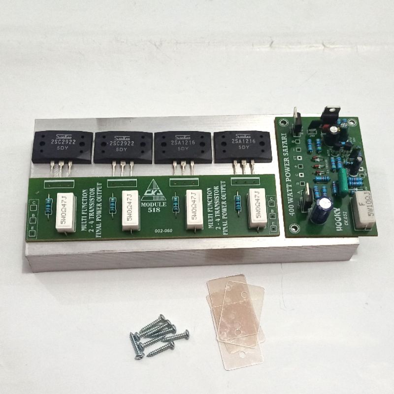 Paket Power Amplifier SAFARI 400 Watt Mono siap rakit