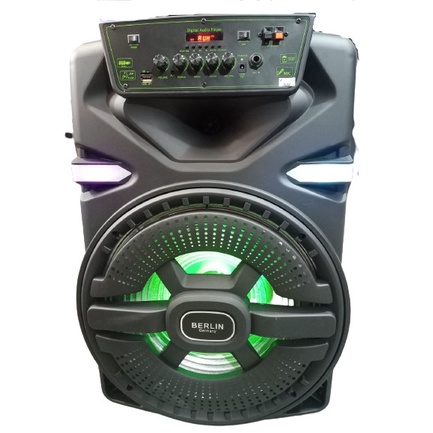 SPEAKER AKTIF 15 INCH BERLIN SM 238 - 15 USB BLUETOOTH TROLLEY SPEAKER