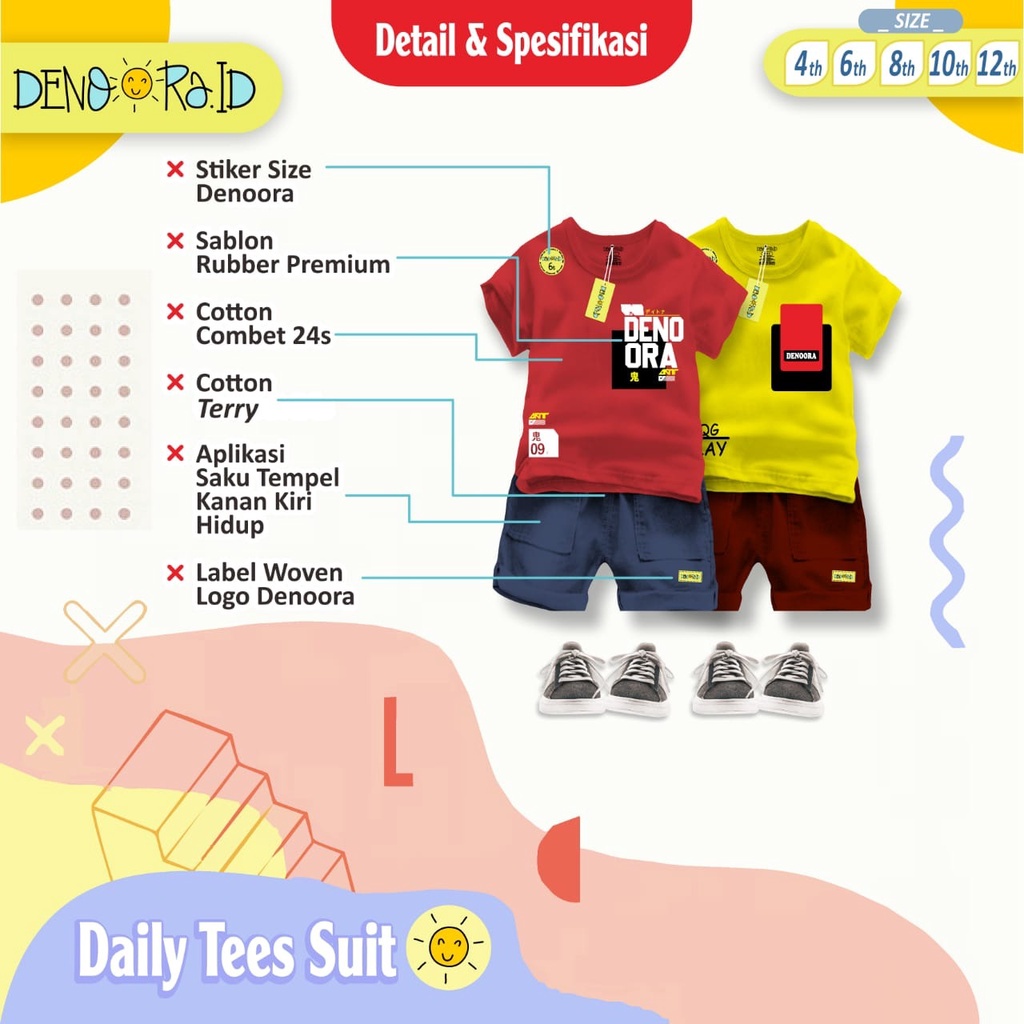 SETELAN ANAK LAKI-LAKI DAILY SUIT 4-12 TAHUN