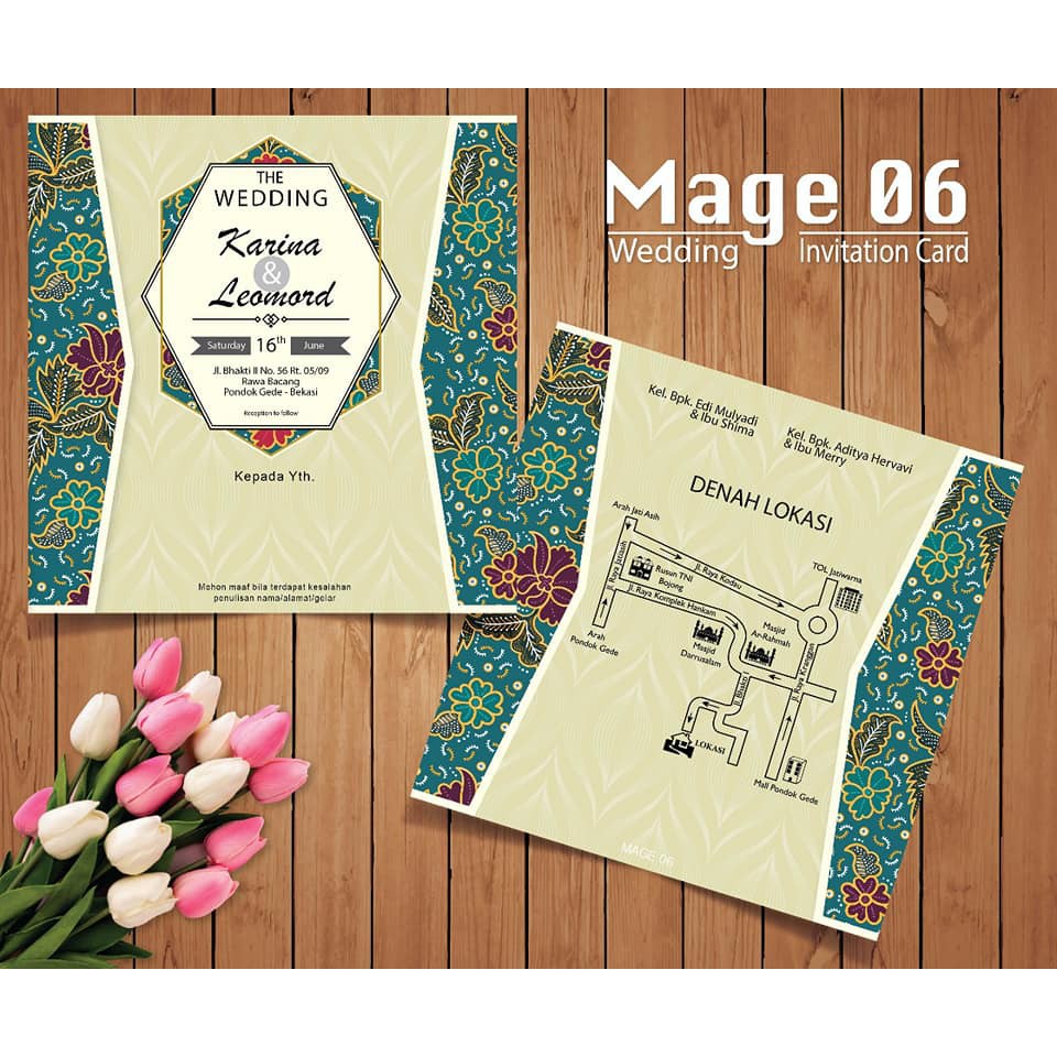 

Cetak Undangan + Plastik dan Label - Mage 06