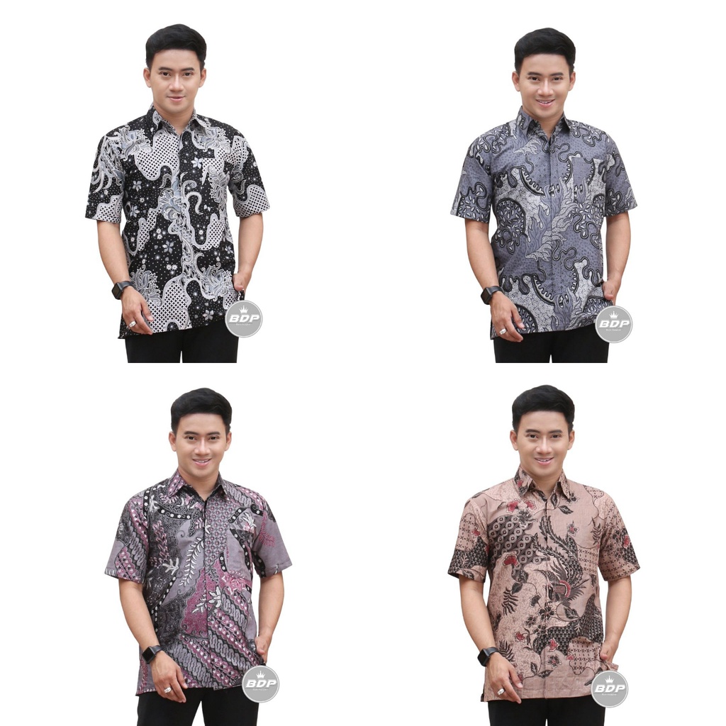 BAJU BATIK PRIA ABADI BATIK KEMEJA BATIK PRIA LENGAN PENDEK - KEMEJA BATIK PRIA LENGAN PENDEK - BATIK KANTOR - BATIK FORMAL