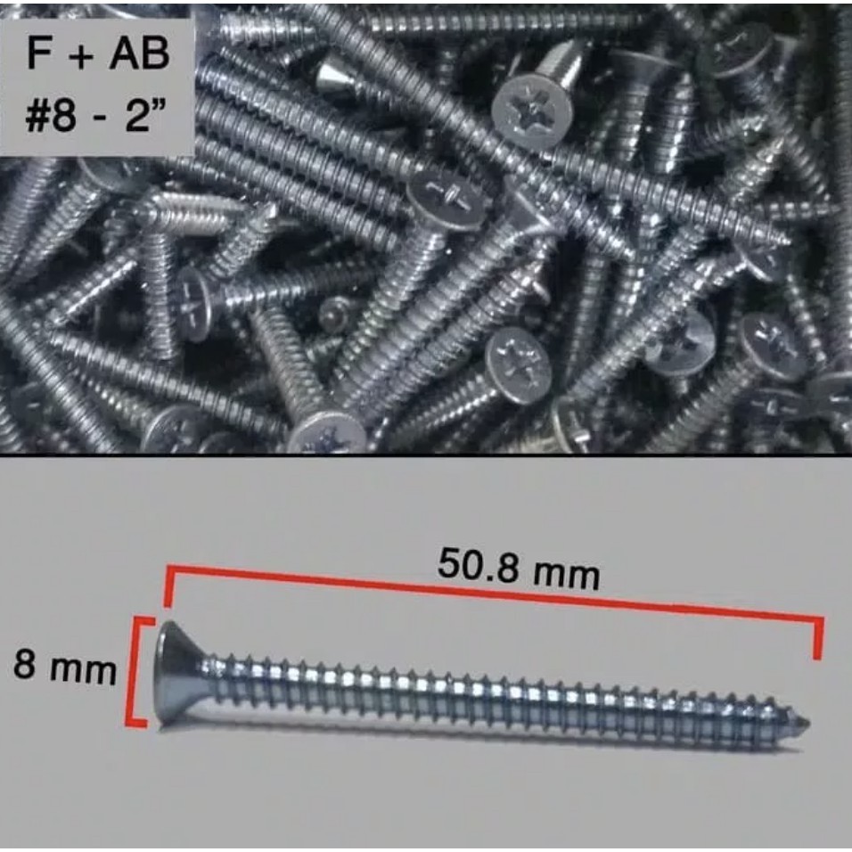 Skrup Tapping 5 cm & 7.5 cm