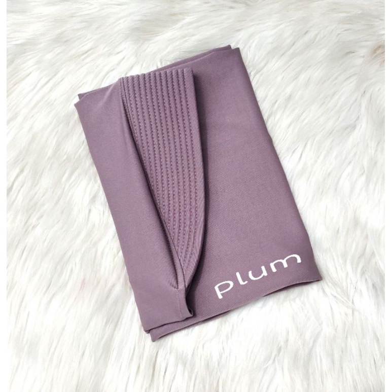 Hijab Bergo Spandek Jersey Menutup Dada/Hijab Instan Bergo Hamidah/Hijab Sport-Plum