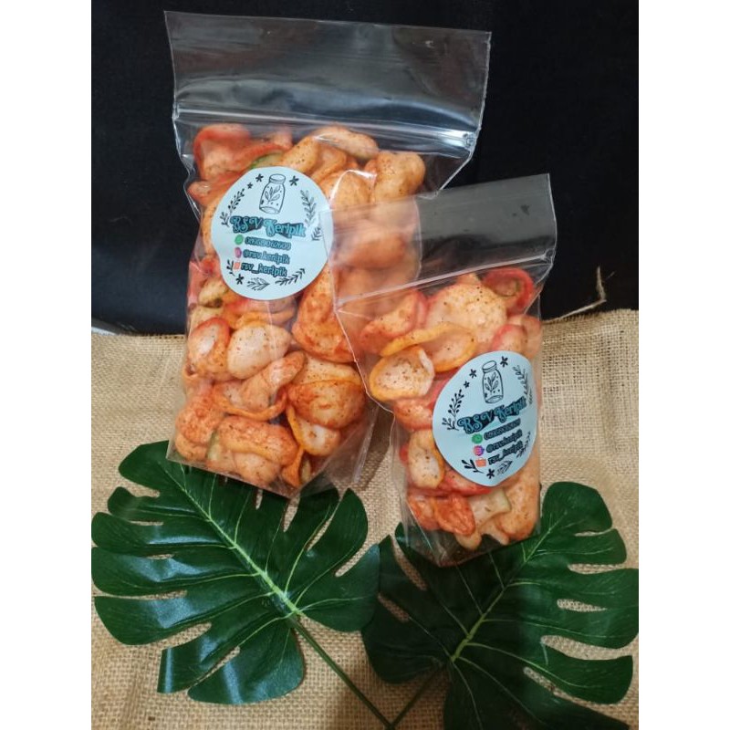 

(PROMO, GRATIS ONGKIR) Kerupuk Jablay Pedas 80gram