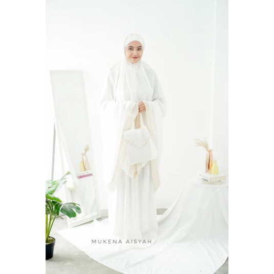 Mukena Aisyah bahan Rayon Premium Kahatex Lembut Jatuh Adem Mukena Model Abaya