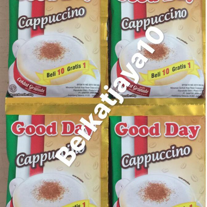 

Good Day Cappuccino kapucino Goodday minuman kopi with granule 10x25gr