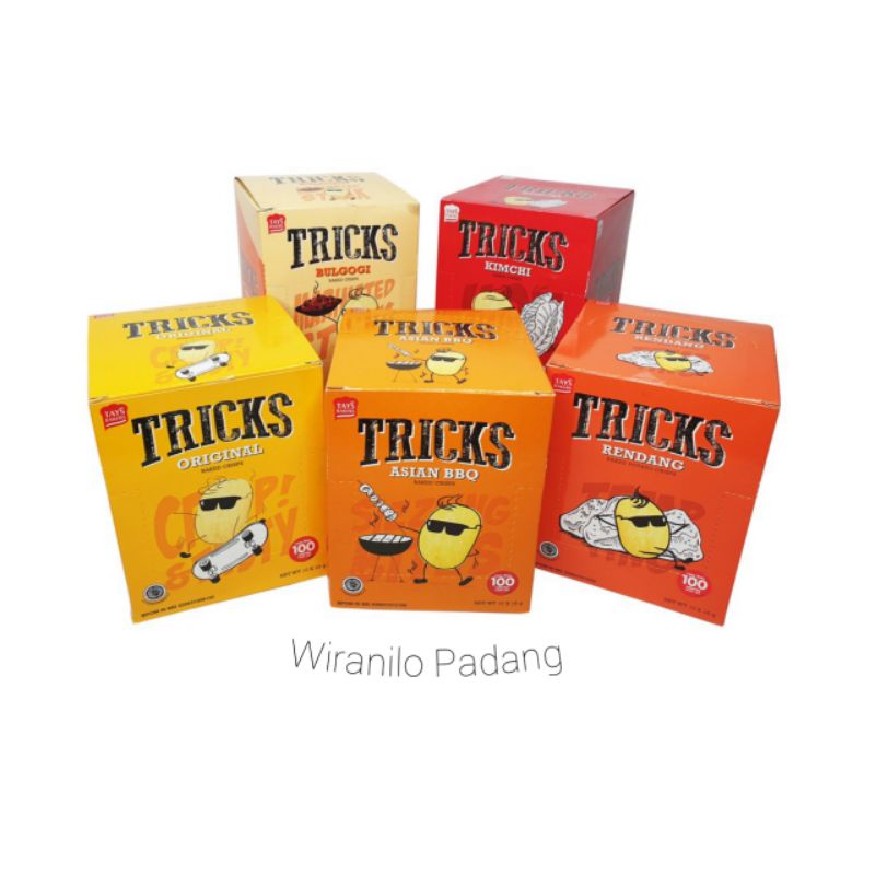 

Tricks Biskuit Kentang Potato Baked Chips 10Pcs - Wiranilo Padang