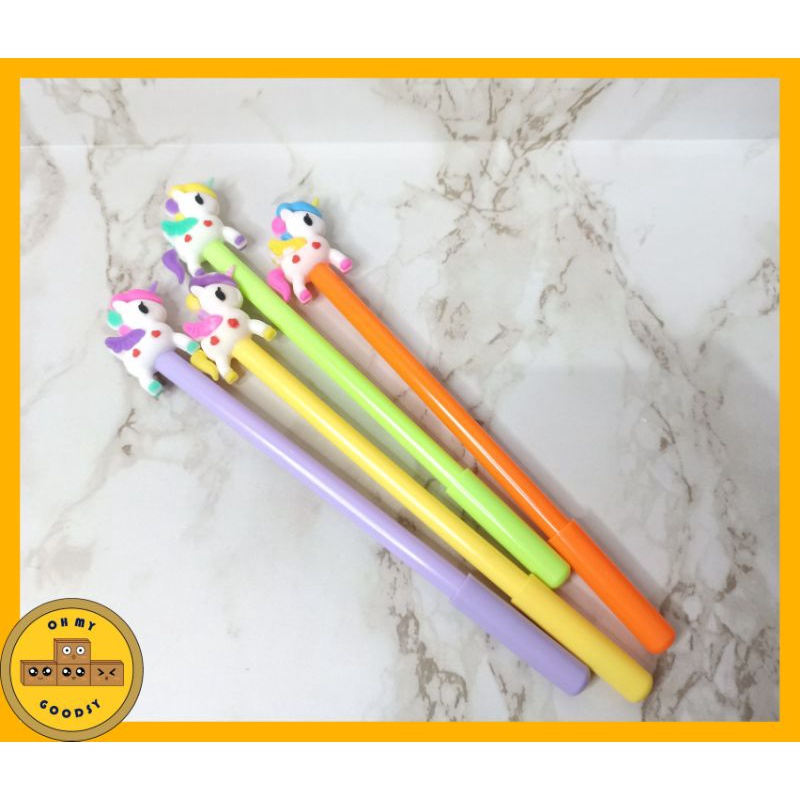 

PULPEN GEL KARAKTER, PULPEN UNICORN, PULPEN LUCU