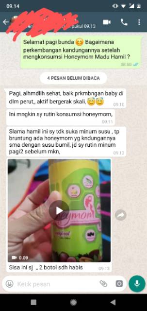 Honeymom Madu Nutrisi Ibu Hamil ,Vitamin Ibu Hamil 250 ml