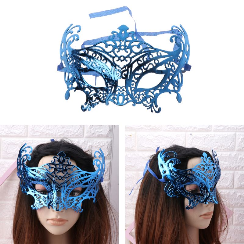 Zzz Cut Masquerade Venetian Eyemask Pesta Prom Mardi Gras Plastik