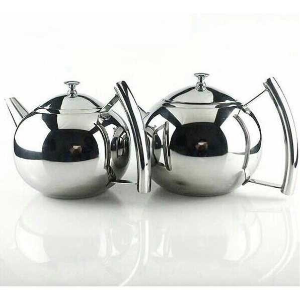 Teko Air Teh Kopi 1 Liter Stainless Water Kettle With Filter Saringan