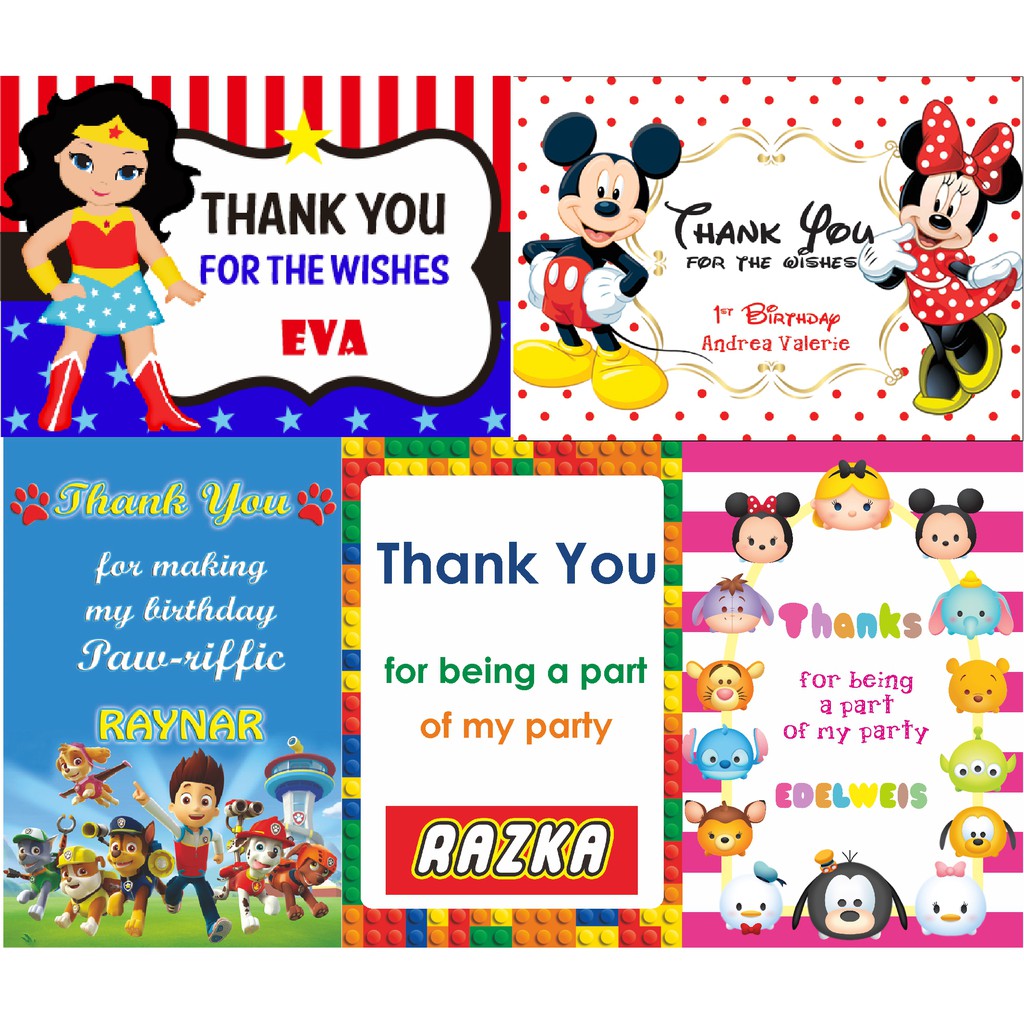 PO Sticker Ultah Sticker Ulang Tahun Sticker Murah Stiker Olshop