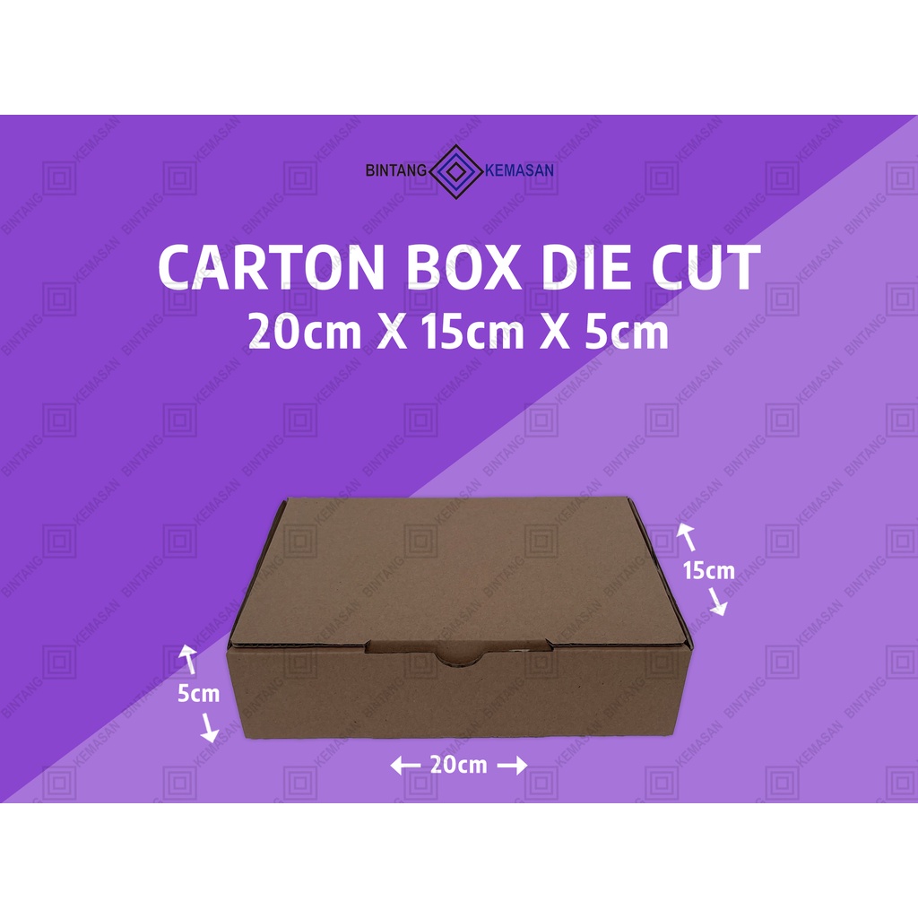 

Kardus Karton Packing Diecut Single Wall 20x15x5cm Dus Packing