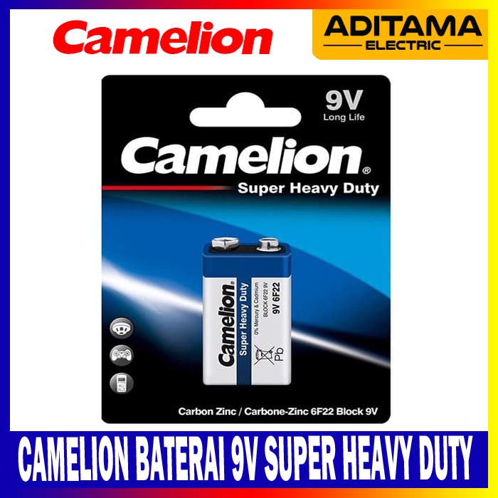 CAMELION BATERAI 9V SUPER HEAVY DUTY/ CAMELION BATERAI KOTAK 9V