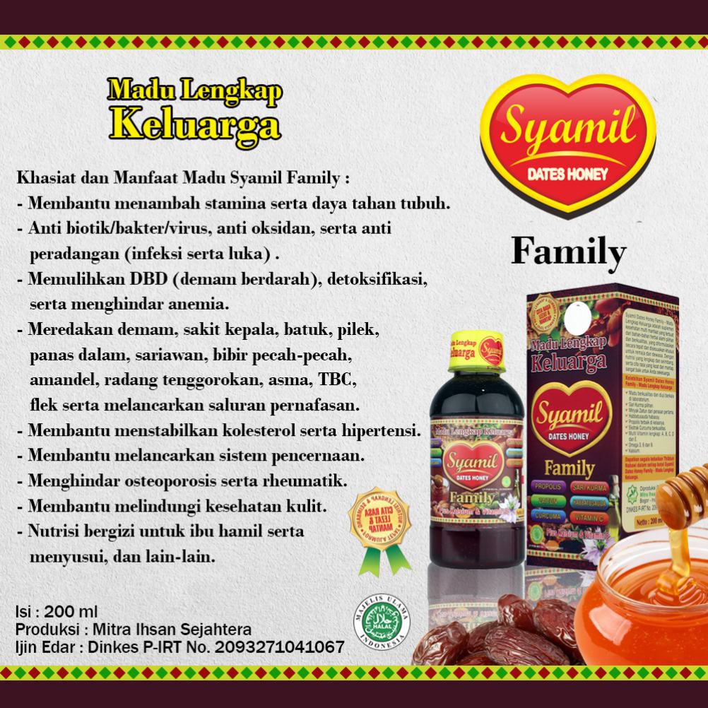 

Madu Lengkap Keluarga Syamil Dates Honey Family