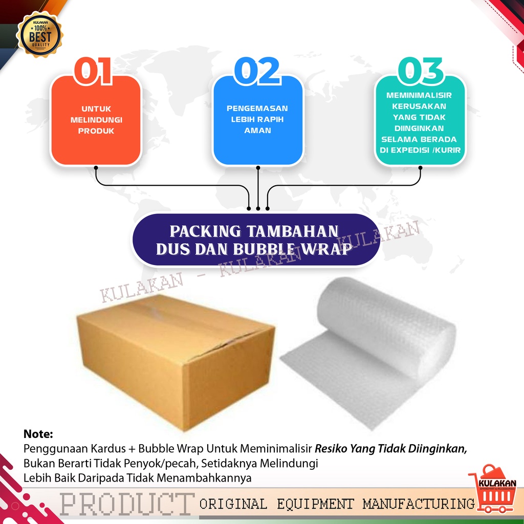 

TAMBAHAN PACKING BUBBLE WRAP / PACKING KARDUS EXTRA