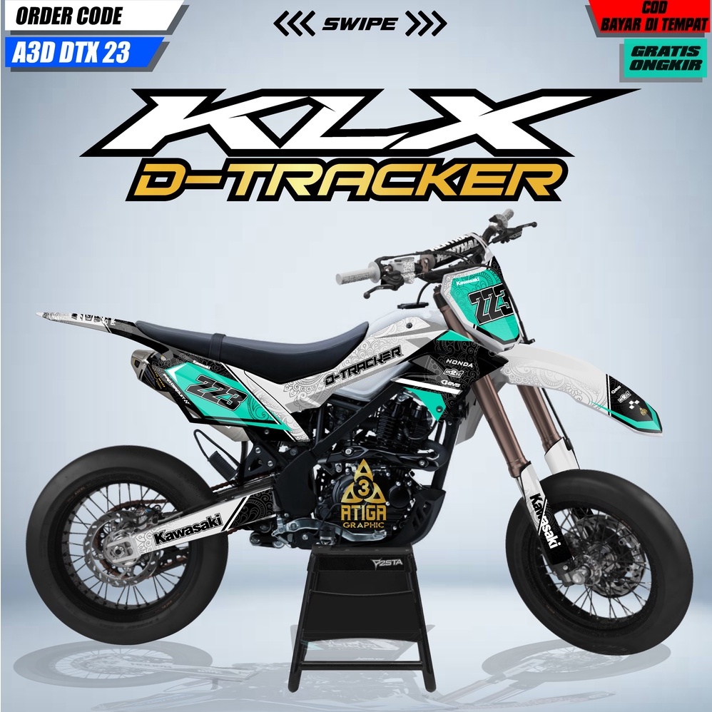 DECAL DTRACKER 150 stiker dekal klx dtracker full body custom decal klx dtracker hologram decal pela