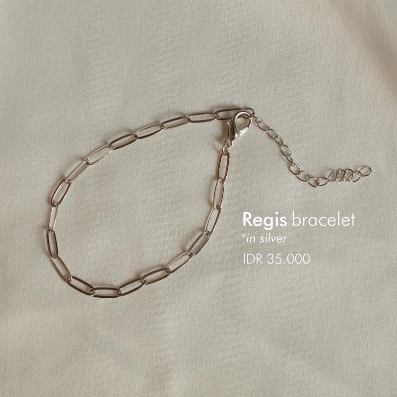 Ark.co - GELANG Regis chain bracelet (single ;  double) gelang rantai minimalis