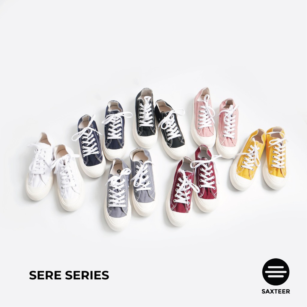 Miles & Co - Sepatu Wanita Sneakers Cewek Saxteer - Sere Series ( 7 Warna, Dapat 2 Tali)