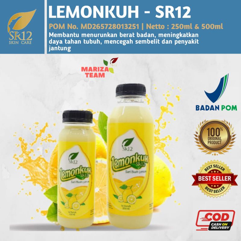 

SR12 LEMONKUH / SARI LEMON ORIGINAL / MINUMAN NUTRISI DIET DETOX HERBAL