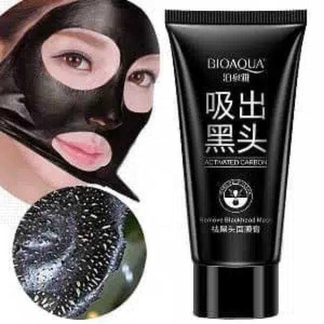 MASKER PEEL OFF BIOAQUA ACTIVATED CARBON - Mask Lumpur Bioaqua