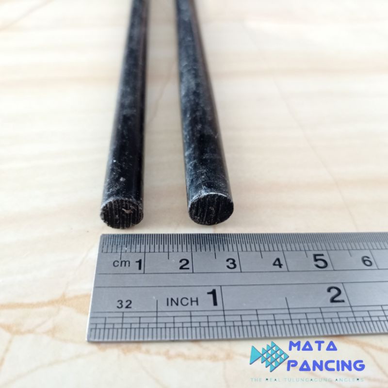 Ujung joran pancing top section bahan fiber solid panjang 120cm 130cm 150cm 180cm 200cm