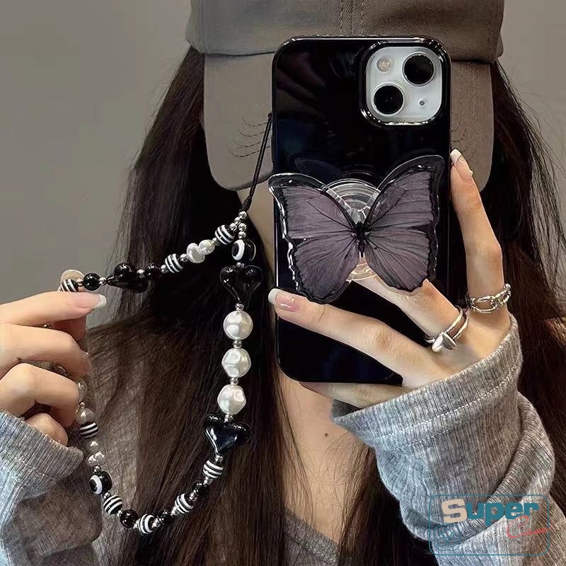 Casing iPhone 11 14 13 12 Pro Max XR X XS Max 7 8 + 7plus Motif Kupu-Kupu Shockproof Mewah Butterfly