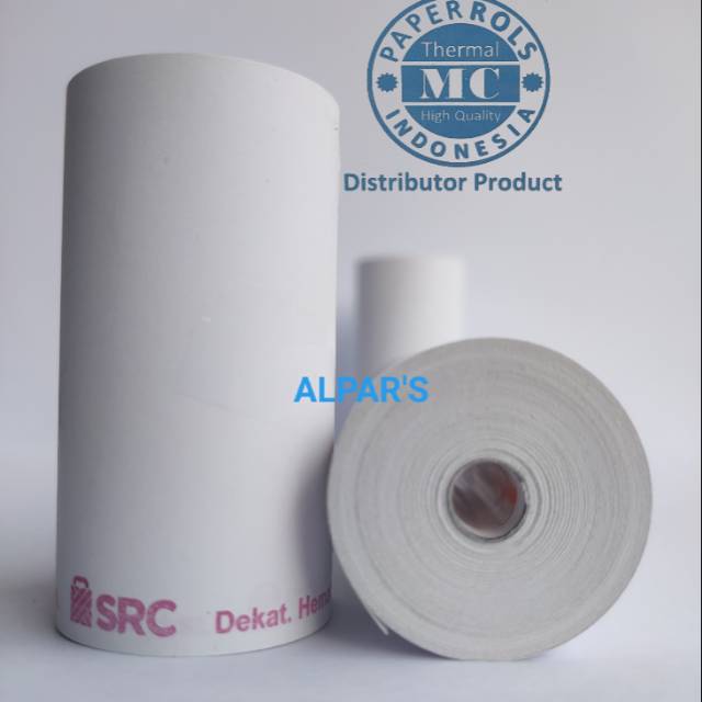 Kertas thermal Logo SRC. CORELESS 57x30.