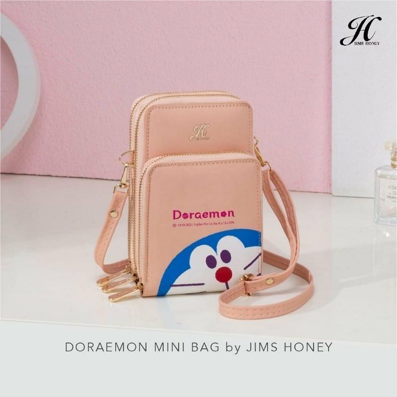 Doraemon Jims Honey Tas Selempang Wanita Realpic cod official store free box exclusive