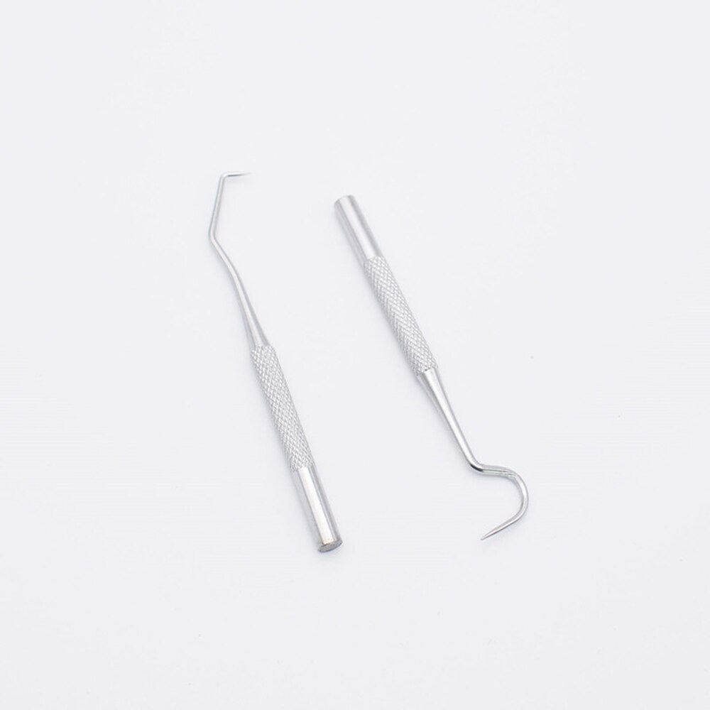 Tusuk Gigi Stainless Steel Toothpick Set Metal Flossing Tools - TP0554 - Silver