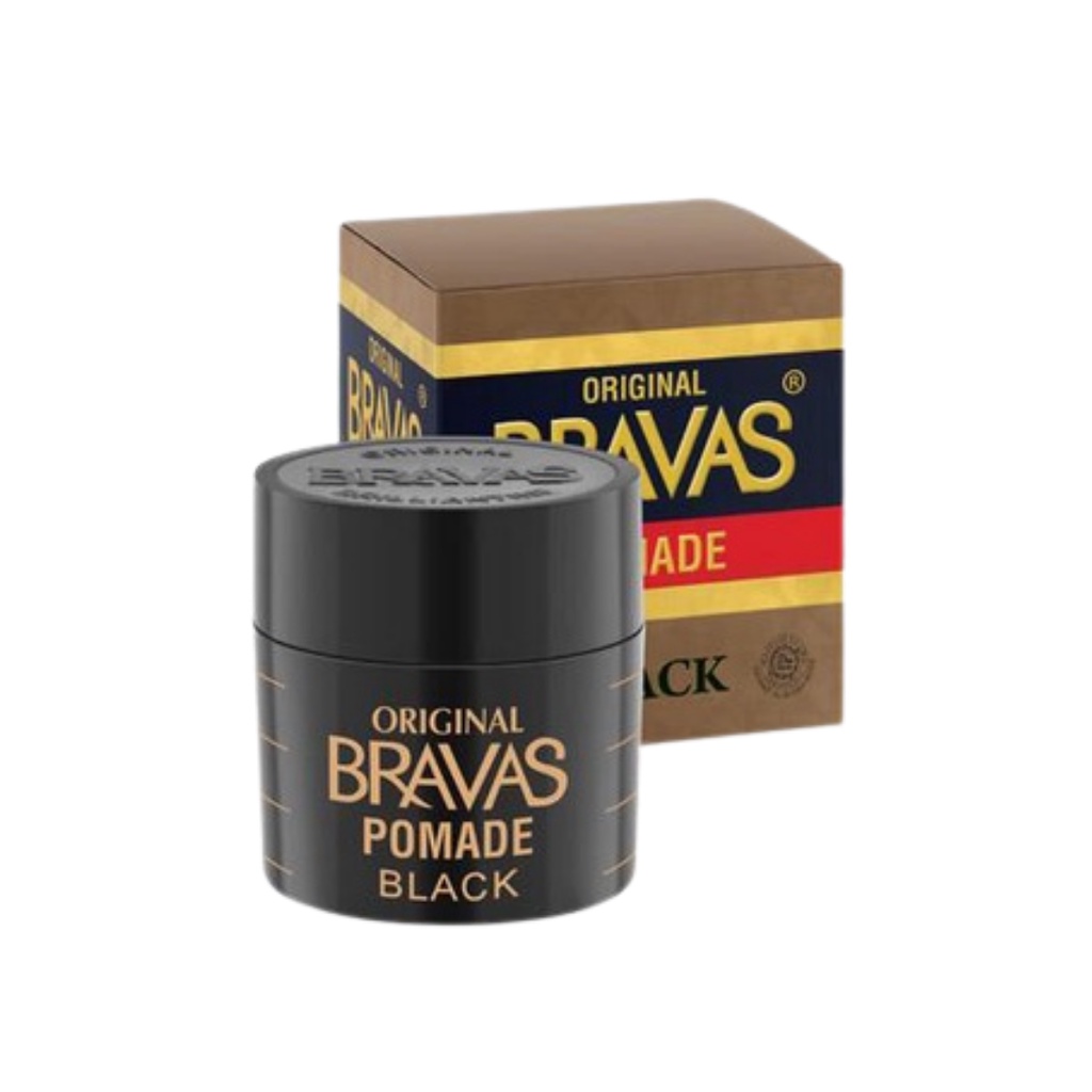 BRAVAS Pomade Oil Based MAS / Black / Executive / Line Blue 80G