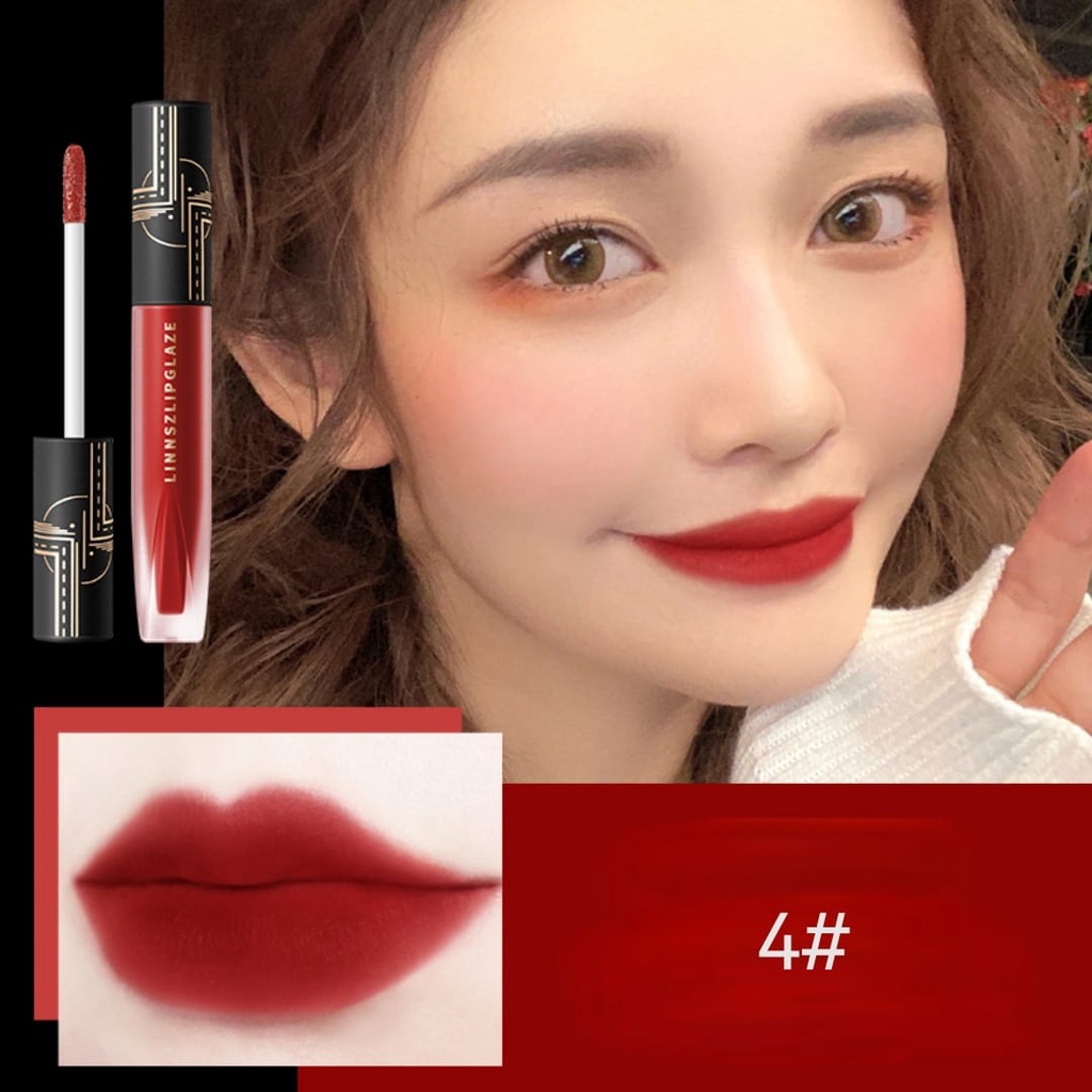 Harga Promo Lip Glaze Matte LINNSZ Lip Cream Waterprof Tahan Lama