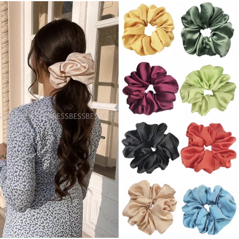 KUNCIR SCRUNCHIE IMPORT - PITA SCRUNCHIE ORIGINAL - UKURAN JUMBO