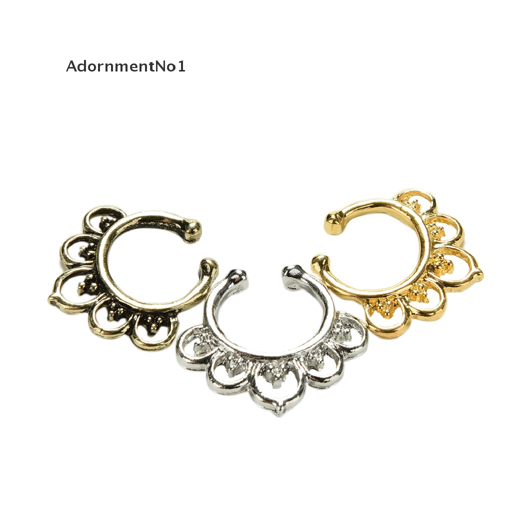 [AdornmentNo1] Fashion Fake Septum Nose Rings Faux Piercing Nose Hoop Nose Studs Body Jewelry [new]