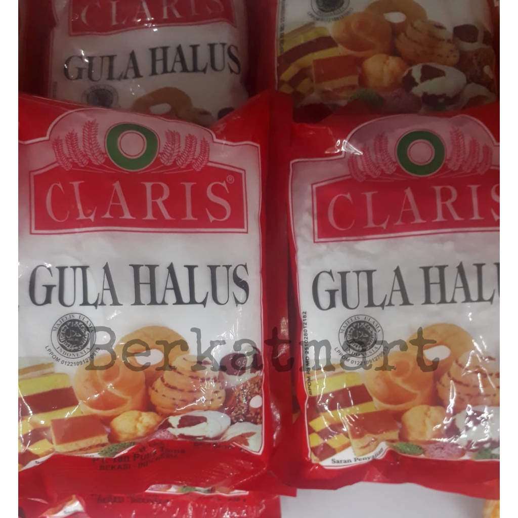 Gula Halus Claris tepung gula 250 gram HALAL