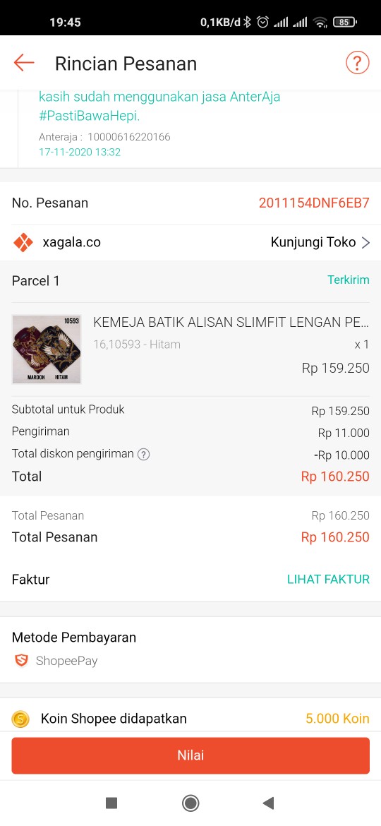 Kemeja Batik Alisan Slimfit Lengan Pendek Batik Pria