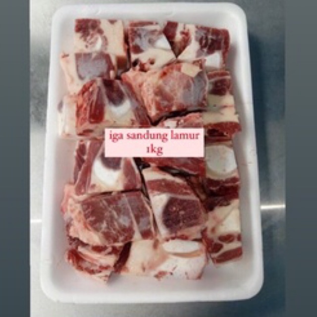 

tulang iga sandung lamur frozen beku daging tetelan lemak 1kg