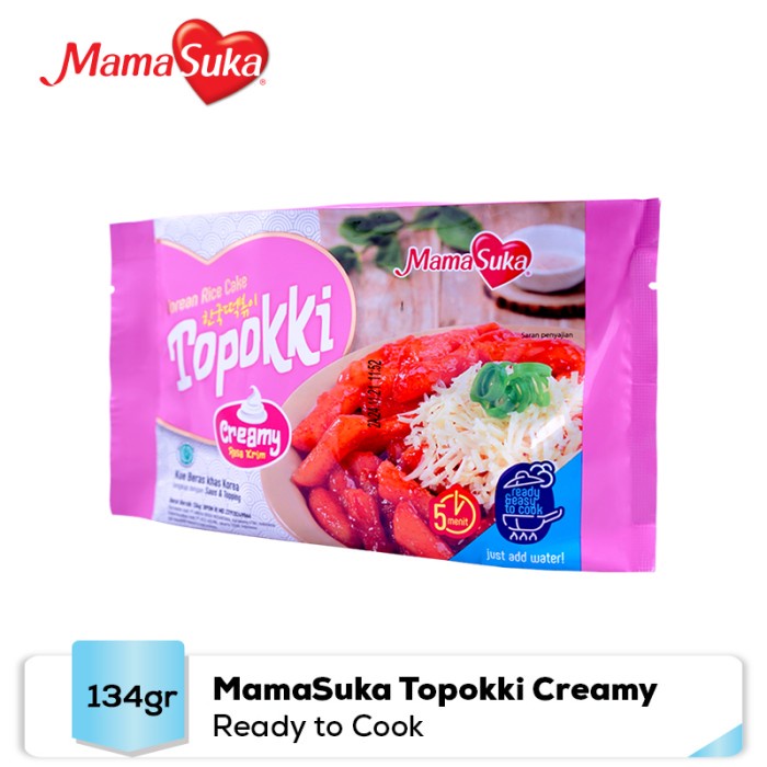 

54eh Mamasuka Topokki Creamy 134 Gr (Ready To Cook) 60Jh