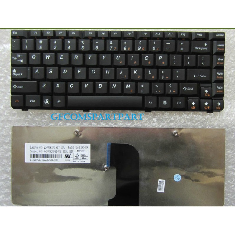 Keyboard Lenovo Ideapad G460 Z460 Z450 Z460A U450 E45 U450P G465 G465A Series