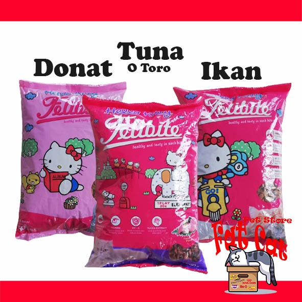 Felibite makanan kucing   Felibite ikan/donat 500 gram