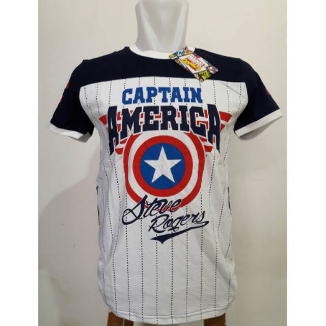 Kaos Cowo Tshirt Minute Mirth Captain America