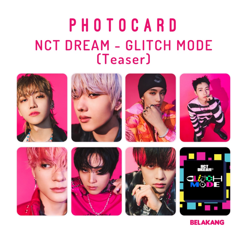 Photocard NCT Dream - Glitch Mode MV Teaser (Pink ver)
