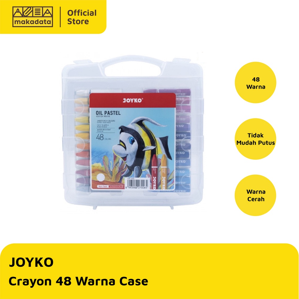 

CRAYON / OIL PASTEL-JOYKO ISI 48 WARNA MURAH