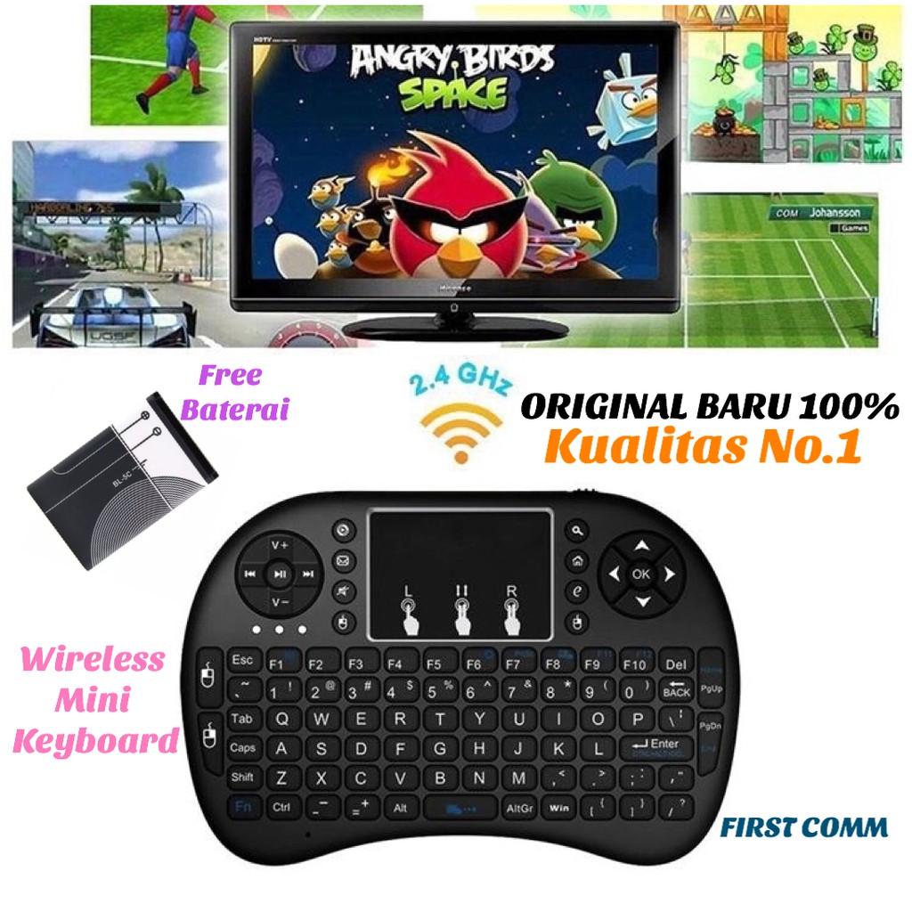 Mini Keyboard Wireless i8 2.4G Handheld Keyboard For PC