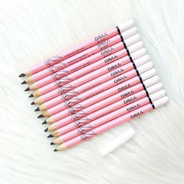 EYELINER PENSIL DAVIS PINK WARNA COKLAT LUSINAN