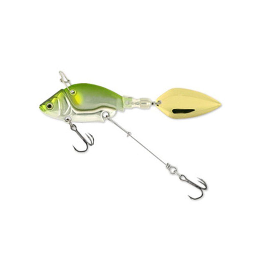 TOP Umpan Pancing Metal Spinner Tackle Sinking Spoon Metal Getar Putar Treble Hook