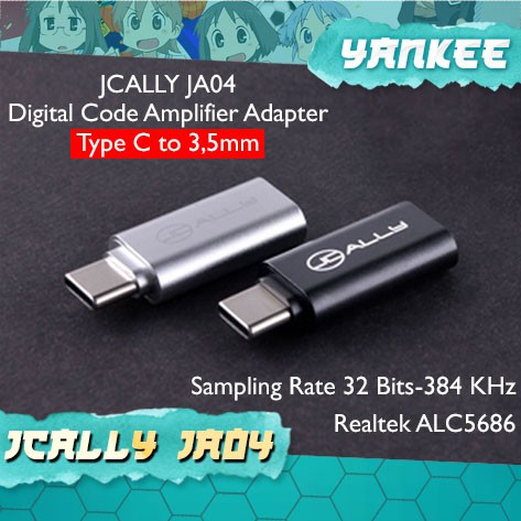 Jcally JA04 DAC Audio Adaptor Type C Adapter Audio to 3.5mm